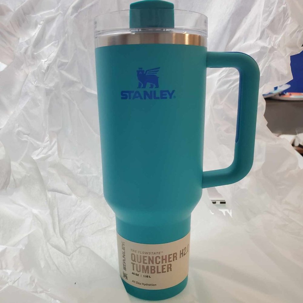 Stanley 40 oz Stainless Steel H2.0 FlowState Quencher Tumbler Aquamarine